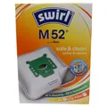 Produktbild: Swirl 4x M52 Mikrofaserbeutel für Miele S1 H1 S140 S168 S190 S19 Staubsauger