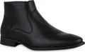 Produktbild: VAN HILL Klassische Herren Boots Elegante Business Stiefeletten 813544, Farbe: Schwarz, Größe: 46