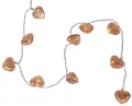 Produktbild: Star LED-Lichterkette Net Hearts,10 warmweiß LED, kupferne Herzen, Länge 0,9 m, Timer, Batterie Sichtkarton 726-81