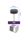 Produktbild: Schleiffächer Dremel 504 Zubehörsatz 80er Körnung für Metall Holz Gummi