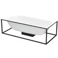 Produktbild: BetteLux Shape Rechteck-Badewanne freistehend 190x90x45cm, 2 Rückenschrägen, 3453-000Plus, Farbe: Weiß mit Glasur Plus