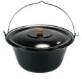 Produktbild: Grillplanet Holzkohlegrill Gulaschkessel 15 Liter Emaille mit Deckel, Set