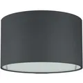 Produktbild: Premium Lampenschirm Stehlampe Hängelampe Schwarz Baumwolle E14/E27 Ø25cm