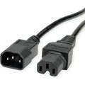 Produktbild: Value Netzkabel IEC C14-C15 ST/BU (1.80 m) (19.99.1122)