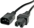 Produktbild: Value 19.99.1122 Stromkabel Schwarz 1,8 m C14-Koppler C15-Koppler (19.99.1122)