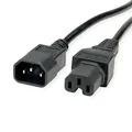 Produktbild: VALUE Netzkabel IEC320/C14 Stecker - C15 Buchse, schwarz, 1,8 m