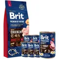 Produktbild: BRIT Premium By Nature Adult L 15kg + Brit Turkey With Liver 6x400g