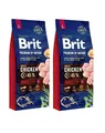 Produktbild: BRIT Premium By Nature Adult Large L 15 kg x 2
