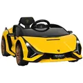 Produktbild: COSTWAY Elektro-Kinderauto 12V Lamborghini, 3-5km/h gelb