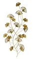 Produktbild: Lifestyle & More Moderne Wanddekoration Wandskulptur Wandbild Blätter gold aus Metall 35x75 cm