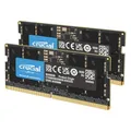 Produktbild: Crucial RAM 64GB Kit (2x32GB) DDR5 5600MHz Laptop Arbeitsspeicher CT2K32G56C46S5