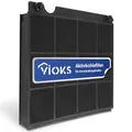 Produktbild: VIOKS Kohlefilter Dunstabzugshaube 225x210mm Ersatz für Elica Model15 Wpro 484000008575 CHF15/1 Type15 MCFE01 902980045/6 197465 AH040 FCH160 Candy 49019595 9029793818 Aktivkohlefilter