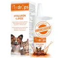 Produktbild: TIERDROPS Augentropfen für Hunde und Katzen – 0,15% quervernetztes Hyaluron und Liposome – Natürliche Augenpflege. Augentropfen ohne Konservierungsmittel gegen trockene, rote oder gereizte Augen