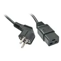 Produktbild: Lindy 2m Schuko auf IEC C19 Netzkabel fuer IEC-Kaltgeraeteverbindungen bis 16A (2 m) (30344)