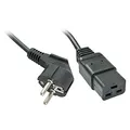 Produktbild: Lindy IEC-Netzkabel 320C19-Schuko 2m 30344, schwarz