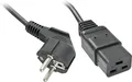 Produktbild: LINDY Strom Anschlusskabel [1x Schutzkontakt-Stecker - 1x Kaltgeräte-Stecker 16 A] 2.00m