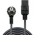 Produktbild: Lindy Kaltgerätekabel Schutzkontakt > IEC C19, 2 Meter, Kabel, schwarz