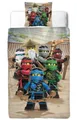 Produktbild: MTOnlinehandel Bettwäsche Lego Ninjago 135x200 + 80x80 cm, 100 % Baumwolle, Renforcé, 2 teilig, Kinder-Bettwäsche für Ninja Fans