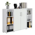 Produktbild: BMG Möbel Aktenschrank Office Edition Set2 (3-teiliges Büroschrank-Set, bestehend aus 2x Regal, 1x Aktenschrank) mit abschließbaren Türen, wählbar aus 15 Farbkombinationen
