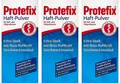 Produktbild: PROTEFIX Haftpulver Extra Stark mit Nass Haftkraft Geschmacksneutral 3x 50g NEU