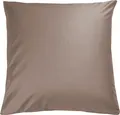 Produktbild: Janine Mako-Satin Kissenhülle Kiss. 80x80 1 teilig Colors 31001-57-610 taupe