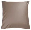 Produktbild: Dekokissen Mako-Satin-Kissenhülle LENI, Braun, B 80 cm