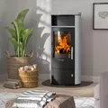 Produktbild: Kaminofen Oranier Polar 7 2.0 Schwarz Speckstein 6,5 kW Kamin Holzofen