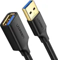 Produktbild: Ugreen Kabel Verlngerungsadapter USB 3.0 (weiblich) - USB 3.0 (mnnlich) schwarz (2m)
