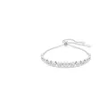 Produktbild: Swarovski Imber Tennis Armband, Rhodiniertes Damenarmband mit Weißen Kristallen in Verschiedenen Größen, Mit Kugelschiebeverschluss, Armbandlänge: 24 cm, Armbandbreite: 0.6 cm