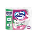 Produktbild: Essity Germany GmbH Zewa Toilettenpapier Ultra Smart, 4-lagig, Klopapier, ohne Hülse, 2 x so viele Blätter, 1 Polysack = 9 Packungen à 4 x 280 Blatt 488978