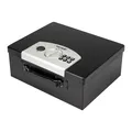 Produktbild: HMF Dokumentenbox mit Elektronikschloss, 32,5 x 25,5 x 12,5 cm, DIN A4, Schwarz