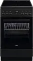 Produktbild: AEG CCB54492BB Slim Standherd 50 cm Matt Black Keramik-Kochfeld Teleskopauszug