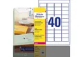 Produktbild: Avery Zweckform Etikett L4770-25 L4770-25 Adress-Etiketten (A4 1.000 Stü