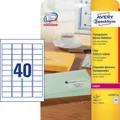 Produktbild: AVERY Zweckform Folien-Adressetiketten L4770-25 transparent 45,7 x 25,4 mm, 25 B