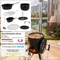 Produktbild: BRAST Eintopfofen mit Grillfunktion Ofen Kugelgrill Barbecue Grill Outdoor-Küche Gulaschkanone Suppenkessel Hähnchenbräter Ungarischer Gulaschke...