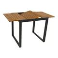 Produktbild: DEGAMO Balkon-Ausziehtisch RIVELLO 80/120x70cm, Aluminium anthrazit + Akazie geölt, FSC-zertifiziert