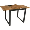 Produktbild: DEGAMO Gartentisch Ausziehtisch RIVELLO 80/120x70cm, Alu anthrazit + Akazie - Grau/Braun