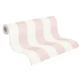 Produktbild: A.S. Création Trendwall 2 Vliestapete mit Blockstreifen 0,53 x 10,05 m – Rosa, Weiß – dezente Streifentapete Made in Germany – 381013