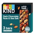 Produktbild: BE-KIND Riegel, glutenfreie Snack-Riegel, Dark Chocolate Nuts & Sea Salt, hoher Ballaststoffgehalt, ohne künstliche Farb-, Aroma- oder Konservierungsstoffe, 3 x 30 g