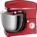 Produktbild: Bomann Knetmaschine KM 6036 CB rot, 10 Liter Edelstahlschüssel, 6,5 kg
