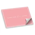 Produktbild: itenga Tischset DIN A3 – 50 Blatt Papier-Platzset „Schön, DASS Du da bist“ V3 | modernes Design | Platzdeckchen für Hochzeit, Geburtstag, Gartenparty & Familienfeier (1, rosa)