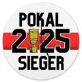 Produktbild: speecheese Stuttgart Pokalsieger 2025 Wanduhr aus Alu Stuttgart-Uhr für Fußballfans als Dekouhr oder Wohnzimmeruhr