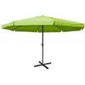 Produktbild: Mendler Sonnenschirm Meran Pro, Gastronomie Marktschirm mit Volant Ø 5m Polyester/Alu 28kg ~ grün ohne Ständer