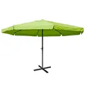Produktbild: Mendler Sonnenschirm Meran Pro, Gastronomie Marktschirm mit Volant Ø 5m Polyester/Alu 28kg ohne Ständer - grün