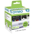 Produktbild: 520er Multipack DYMO Etiketten Rolle 99012 S0722400 89 x 36 mm Papier Weiß 520