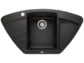 Produktbild: Blanco Zia 9 E Schwarz - 526 030 Granitspüle