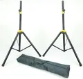 Produktbild: 2 x DJ PA Boxen Ständer Lautsprecher Stativ Boxenstativ Tasche Set 185 cm 60 kg