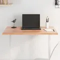 Produktbild: vidaXL Tischplatte 80x60x2 cm Massivholz Eiche Behandelt Baumkante