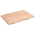 Produktbild: Schreibtischplatte Hellbraun 80x60x2 Cm Massivholz Eiche