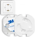 Produktbild: 20x Steckdosen Kindersicherung – Steckdosensicherung mit Drehmechanik – Schut...